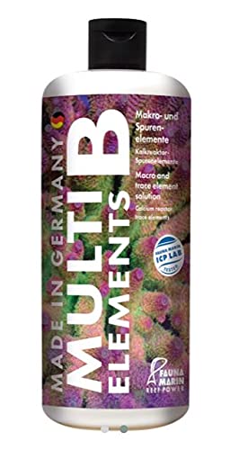 Fauna Marin Multi Elements B 1000 ml - Aquarium Wasseraufbereitung für Riffaquarien, Verwendung in Aquarien mit Kalkreaktoren und Zweiwege-Systemen von Fauna Marin