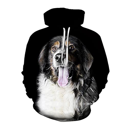 Haustier Hund Pullover 3D Gedruckt Männer Hoodie Casual Sweatshirt Trainingsanzug Unisex Harajuku Streetwear Mode Tops, 1006, M von Faxkjeuls