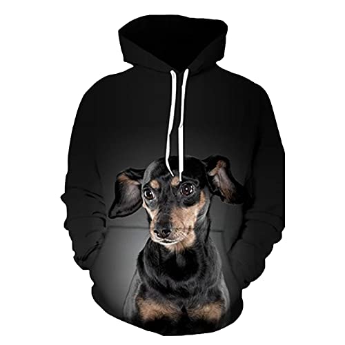 Haustier Hund Pullover 3D Gedruckt Männer Hoodie Casual Sweatshirt Trainingsanzug Unisex Harajuku Streetwear Mode Tops, 1010, M von Faxkjeuls