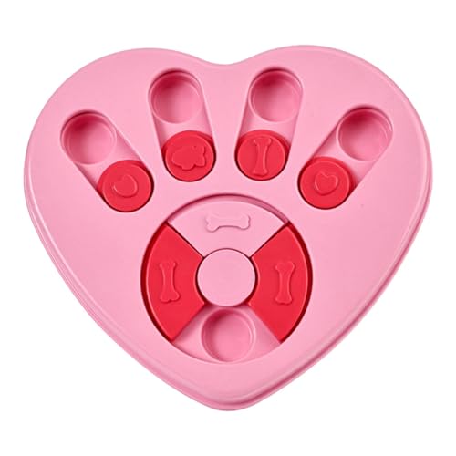 26.8x24x3.2 cm Slow Feeding Dog Bowl, Puzzle Feeder Dog Bowl, Anti Choking Dog Bowls, Interactive Dog Feeder, Slow Feeder Heart Shape Dog Bowls, Interactive Pet Feeder for Dogs Cats von Fbinys