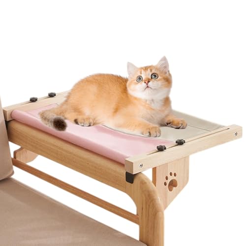 Cat Hammock Bed, Cat Window Bed, Cat Window Seat, Window Perch for Cats, Cat Window Hammock, Large Cat Window Perch, Wood Cat Window Bed, Cat Seat for Window Sill, Easy Install Cat Hammock von Fbinys