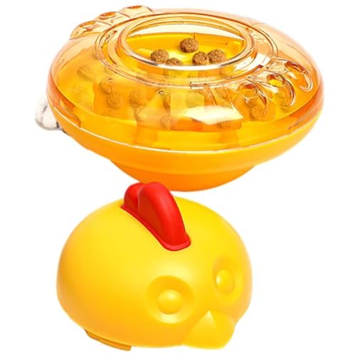 Cat Treat Dispenser, Interactive Cat Toy, Bite Resistant Cat Toy, Chicken Shape Cat Dispenser, Pet Food Leakage Device, Kitten Treat Toy, Fun Feeding Device, Cat Treat Toy, Engaging Cat Feeder von Fbinys