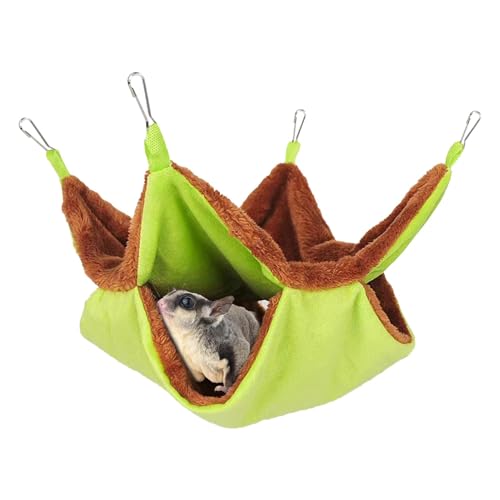 Chinchilla Hammock, Double-Layer Hamster Swing, Pet Hangable Hammock Bedding, Portable Pet Bed, Sugar Glider Hammock, Soft Small Pet Cage Accessories, Small Pet Hammock Toy, Hangable Pet Bed, Chinchil von Fbinys