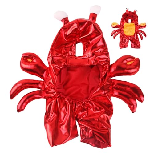 Dog Crab Costume, Pet Halloween Costume, Cat Crab Outfit, Puppy Red Hoodie, Crab Dog Hoodie, Cat Party Costume, Festival Pet Outfit, Pet Clothes for Halloween Party Festival Party, 70g, 79g, 96g, 103g von Fbinys