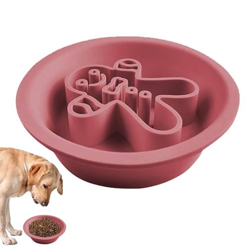 Fbinys Dog Feeder, Christmas Silicone Cat Food Dish, Double Sided Dog Food Bowl Pet Feeding Supplies, Cat Bowl Slow Feeder for Dry Wet Food von Fbinys