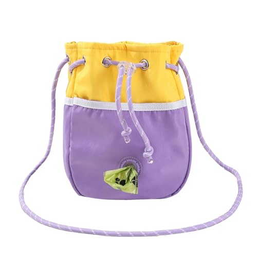 Fbinys Dog Training Treat Pouch, Waterproof Puppy Treat Bag, Dog Treat Pouch Shoulder Bag, Large Capacity Dog Treat Bag, Poop Bag Dispenser Pouch, Dog Treat Bag for Walking, Pet Training Treat Bag von Fbinys