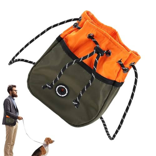 Fbinys Dog Training Treat Pouch, Waterproof Puppy Treat Bag, Dog Treat Pouch Shoulder Bag, Large Capacity Dog Treat Bag, Poop Bag Dispenser Pouch, Dog Treat Bag for Walking, Pet Training Treat Bag von Fbinys