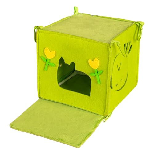 Fbinys Hamster Cage Hide, Felt Hamster Hammock, Hamster Bed, Small Animal Bed, Hamster House, Chinchilla Bed, Hamster Nest, Hamster Hut, Hamster Cage Accessories, Breathable Hamster Bed von Fbinys