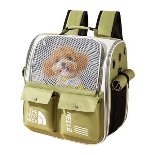 Haustier-Tragerucksack, Katzenrucksack Tragetasche, kleine Haustier-Tragetasche, belüfteter Haustierrucksack, Welpentragerrucksack, Kleintierrucksack, Katzenreiserucksack, Haustierrucksack für Katzen, von Fbinys