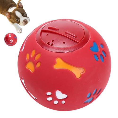 Interaktiver Futterspender, Kauspielzeug für Hunde, robustes Kauspielzeug, Hundekauball, Leckerli-Spenderball, Welpen-Kauspielzeug, Hundefutter-Puzzle-Spielzeug, interaktiver Hundeball von Fbinys