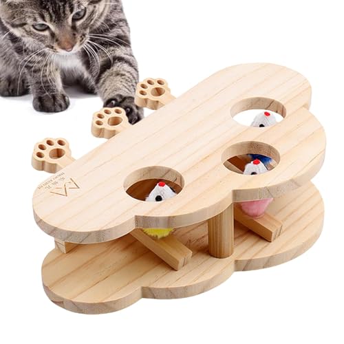 Katzen Kratzen Maulwurf Whack Spielzeug Maulwurf Whack Spiel Katze Scratcher Board Kratzspielzeug für Katzen Indoor Outdoor Katzenspielzeug Maulwurf Whack Spiel für Katzen Katze Scratch Board von Fbinys