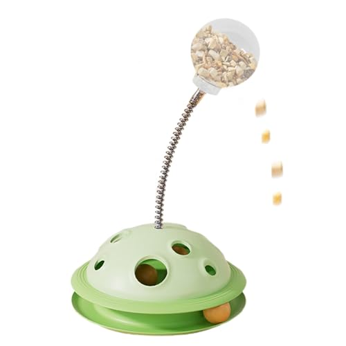 Katzenballturm, Interaktiver Katzenfutterspender, Langsames Fressen Katzenspielzeug, Futterleck Feeder, Katzenfutter Puzzle Spielzeug, Langsamer Feeder für Katzen, Indoor Katzenspielzeug, Visuelle von Fbinys