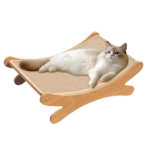 Katzenkratzbett und Lounge | 2-in-1 Katzen-Loungebett und Kratzbaum | Katzenkratzbett Brett zum Krallenschleifen, multifunktionales Katzenbett und Kratzspielzeug für Indoor-Katzen, um Möbelschäden zu von Fbinys