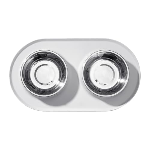 Pet Bowl, Feeding Dishes with Anti-Slip Mats, Waterproof Silicone Dog Cat Dish, Sturdy Build Eating Feeding Snacks, Spill-Resistant Food Water Tray for All Breeds, 41.5x23.2cm Pet Bowl, Feeding Dishes with Anti-Slip Mats, Waterproof Silicone Dog Cat Dish, Sturdy Build Eating Feeding Snacks, Spill-Resistant Food Water Tray for All Breeds, 41.5x23.2cm von Fbinys