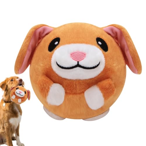 Pet Toys Dogs, Toys for Dogs, Active Moving Pet Plush Toy, Bouncing Ball Talking Pet Plush, Plush Buddy Pet Toy with Sound, 15 X13x14cm Talking Pet Plush Toy for Indoor and Outdoor, Halls & Parks von Fbinys