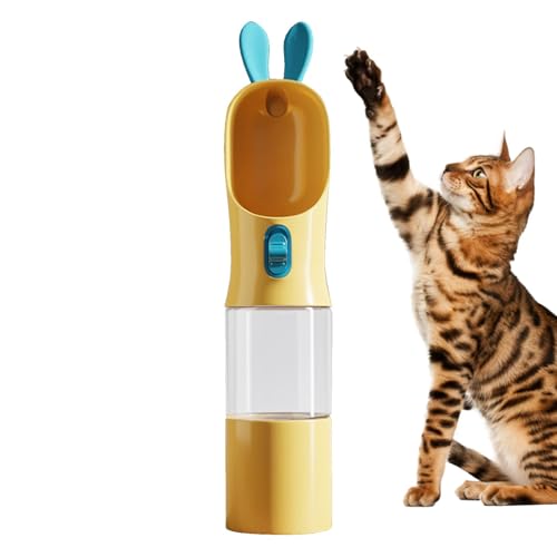 Pet Travel Water Dispenser, Puppy Water Dispenser with Food Container, Puppy Drinking Feeder, Leak Proof Dog Water Dispenser, Portable Pet Water Bottle Dispenser, Travel Dog Water Dispenser von Fbinys