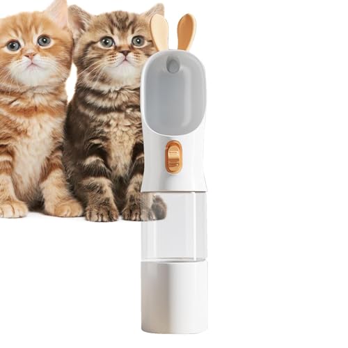 Pet Travel Water Dispenser, Puppy Water Dispenser with Food Container, Puppy Drinking Feeder, Leak Proof Dog Water Dispenser, Portable Pet Water Bottle Dispenser, Travel Dog Water Dispenser von Fbinys