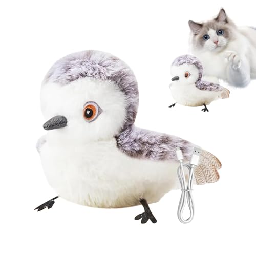 Realistic Bird Cat Toy, Interactive Cat Toy, Rechargeable Cat Toy, Cat Exercise Toy, Flappy Bird Cat Toy, Kitten Exercise Toy, Rechargeable Pet Toy, Flapping Bird Toy for Cats, Cat Hunting Toy von Fbinys