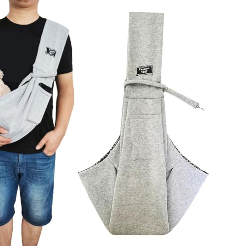 Reise-Sling-Tasche | Verstellbarer Hundetragegurt | Haustier-Reisetragetasche | Bequemer, freihändiger Träger zum Spazierengehen, Camping und Reisen, Haustierzubehör für Outdoor-Abenteuer von Fbinys