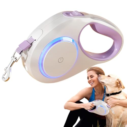 Retractable Dog Leads, Led Automatic Telescopic Traction Rope, Non-Slip Handle Dog, Outdoor Dog, Dog Training, Telescopic Dog, Led Dog Walking, Hiking Dog von Fbinys