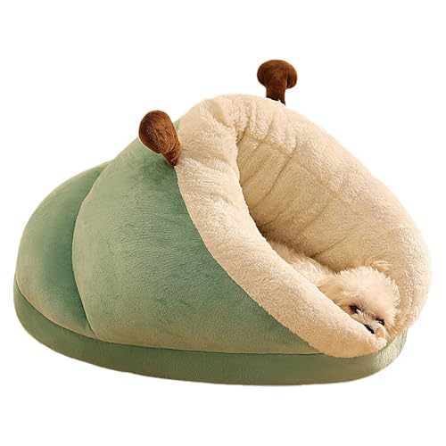 Semi-Enclosed Slipper Cat Cave Bed, Washable Small Dog Cave Bed, Cat Hideaway, Anti-Slip Warm Pet House, Cozy Pet, Soft Cat Sleeping Cave, Indoor Cat Shelter, Warm Dog Bed, Plush Cat Bed von Fbinys