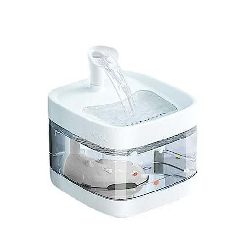 Fcnjsao 3L/101oz Katzenwasserbrunnen Katzentrinkspender Leiser Haustierbrunnen Trinknapf Mit Filter Für Haustiere Katze Hund von Fcnjsao