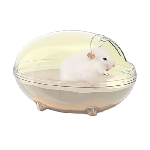 Hamster Kunststoff-Badezimmerbehälter, transparenter Sandkasten für syrische Hamster, kleine Haustiere, Chinchillas, Rennmäuse, Maus, zwei Größen, Hamster, Badesandschale, Badezimmer, Sandkasten, von Fcnjsao