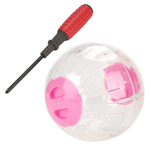 7.3 "Hamster Übungs Ball Rolle und Rround kleines Haustier Tier Gerbil Guinea stummes joggendes laufendes Rad Spiel Rollen Spielzeug(Rosa) von Fdit