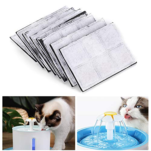 8 PCS Pet Electric Drinker Filter, Pet Water Fountain Filterelement, Pet Automatic Drinker Filter Ersatz Verwendung mit Wasser(Filter Element) von Fdit