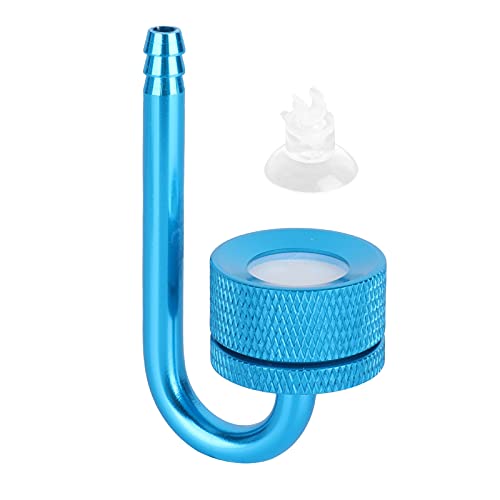 Fdit CO2-Diffusor, Effiziente Hochdruckzerstäubung für Aquarien, Blaue Aluminiumlegierung, Geeignet für die Zucht von Wasserpflanzen von Fdit