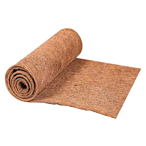 Fdit Kokosfaser -Reptilienmatte 60 X 100 cm, Absorbierende und Waschbare Substrat für Reptilien, Schildkröten, Schlangen, Leguan, Weiche Matte für Eidechsen Geeignet (Brown) von Fdit