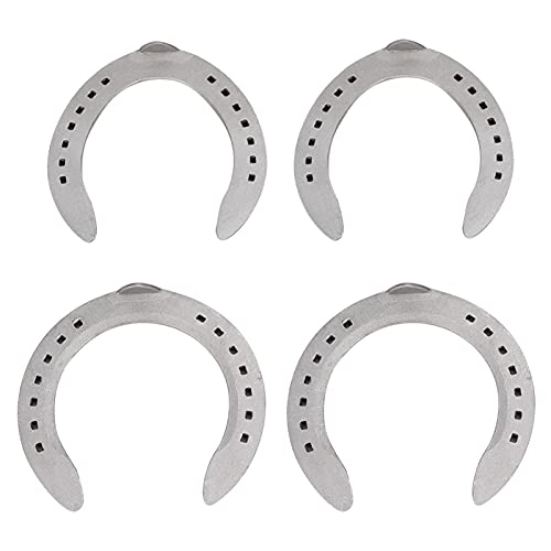 Fdit Robustes Aluminium -Legierungs -Legierungs -Pferdetkit für Pferderennen, Nicht -Slip -Accessoire für das Reiten für das Battle Horse, 4PCS Aluminiumlegierungs -Kit für von Fdit