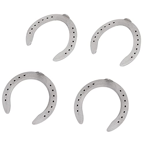 Fdit Robustes Aluminium -Legierungs -Legierungs -Pferdetkit für Pferderennen, Nicht -Slip -Accessoire für das Reiten für das Battle Horse, 4PCS Aluminiumlegierungs -Kit für von Fdit