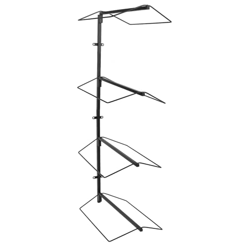 Fdit Sattelständer aus Eisen, Vierstufiger, an der Wand Montierter Pferdesattelständerhalter mit Stützstangen für - und Englischsättel von Fdit