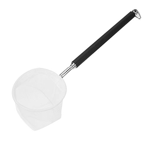 Fdit Verstellbare Mini-Fischnetzstange für Aquarien, Garnelen, 20-57,5 cm, erweiterbar Black Round von Fdit