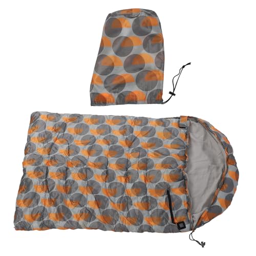 Fdit Warmer Schlafsack für Haustiere, 3-stufig Verstellbarer, Beheizter Hundeschlafsack für Outdoor-Camping-Wandern, Ideal für Kaltes Wetter, mit Klettverschluss und von Fdit