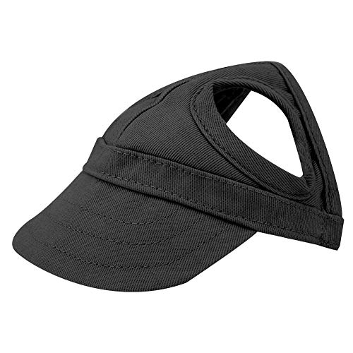 Haustier Hund Katze Baseball Outdoor Cap Sunbonnet einstellbare Streifen Sommer Reise Sport Hut MEHRWEG VERPACKUNG socialme-eu(S-Schwarz) von Fdit