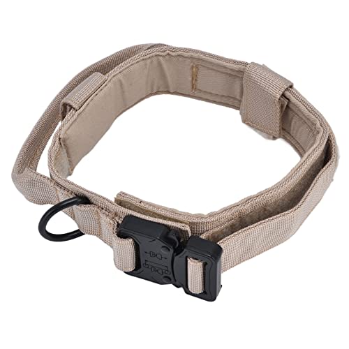 Hundehalsband, Hundehalsband 1000D Nylon für Outdoor(Khaki, M-Code) von Fdit