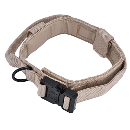 Hundehalsband, verschleißfestes Hundehalsband, leicht zu kontrollieren für den Außenbereich(Khaki, M-Code) von Fdit