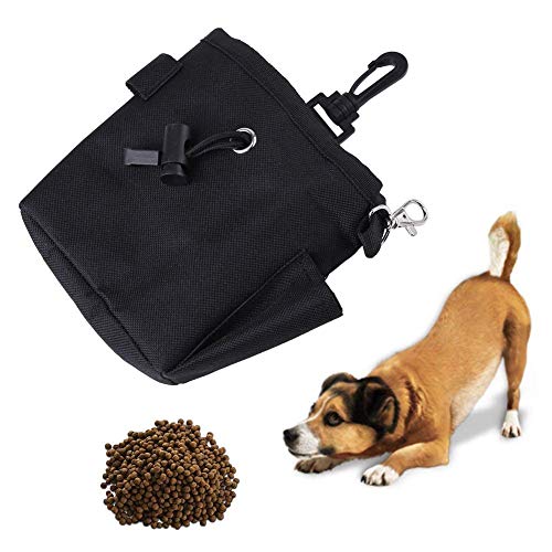 Fdit Pet Treat Tasche Hund Gehorsam Ausbildung Waist Pouch Essen Snack Bag für kleine Gegenstände und Lebensmittel Lagerung Black Gürteltasche(Schwarz) von Fdit