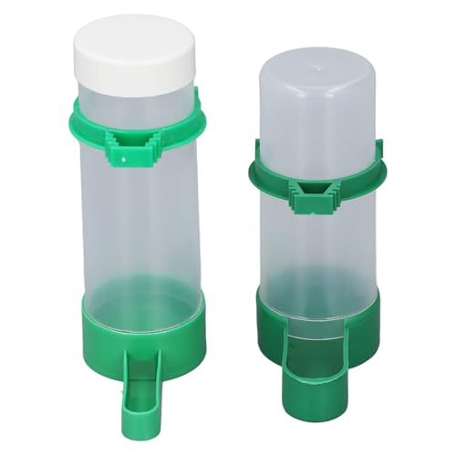 Vogelfutter- und Trinker-Set, Automatischer Vogelfutterspender für Käfig, 10 Set Vogelkäfig-Wasserfutterspender und Futterspender mit Clips für Papageien, Tauben, Vögel von Fdit