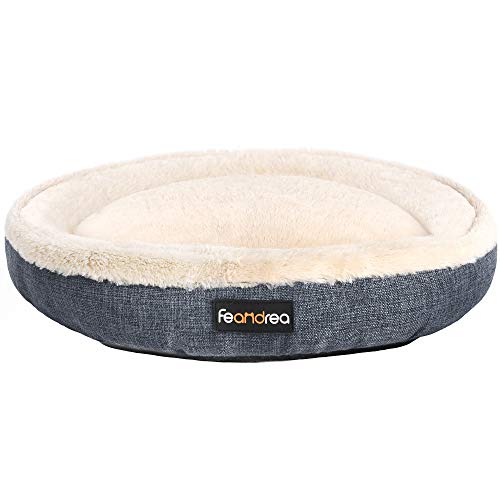 Feandrea Hundebett, Hundekorb, Katzenbett, Donut, Ø 75 cm, dunkelgrau PGW075G01 von Feandrea