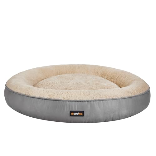 Feandrea Hundebett, Katzenbett, Donut, 80 cm d, hellgrau PGW080G01 von Feandrea