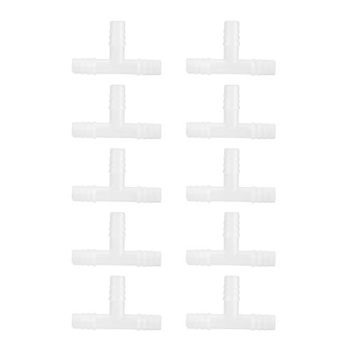 Febuliy 10pcs ABS Aquarium Tee -Stecker 3 Wege Rohrvolumen Luftströmungsregelventil Fischtank Sauerstoffpumpe Zubehör von Febuliy