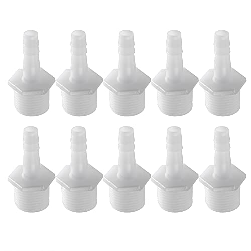 Febuliy 10pcs Aquarium 1/2 Fadenrohradapteranschluss Hochfestigkeit Luftpumpenverbindungsschlauchanschläge Fischtank (8mm) von Febuliy