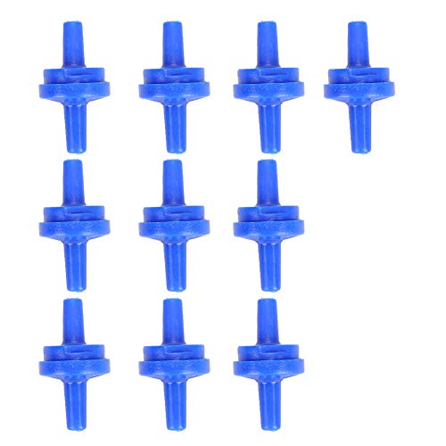 Febuliy 10pcs Luft Sauerstoffpumpe Scheckventil Nicht -Rückgabe -ss Aquariumversorgungen für 4mm Schlauchblau Plastik 10 Pack von Febuliy