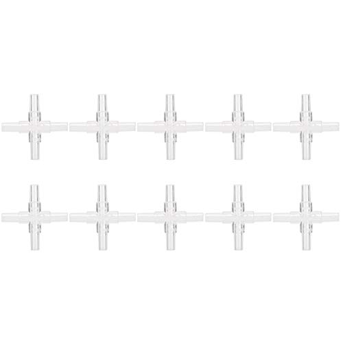 Febuliy 10pcs Softschlauch 4 -Wege -Stecker Aquarium -Splitterluftpumpe Adapterheundes Umfeld hohe Haltbarkeit von Febuliy