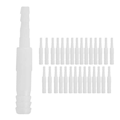 Febuliy 30 pcs Aquariumluftventilanschluss 8/4 mm gerade L -Shape 3 -Wege -Plastik -Verbindungsrohr für Fischtankventilzubehör (4/8mm direkte Kommunikation) von Febuliy