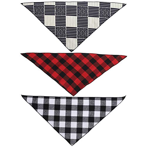 Febuliy 3pcs Haustierhund Bandana Waschbarer Welpe Katzenhals Nackenschalehkelchhalter Dreieck Halshhallerchief Lieferungen für Hunde Katzen Katzen (S) von Febuliy