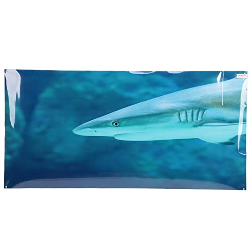 Febuliy Aquarium-Hintergrundpapier, PVC, Selbstklebende Dekoration, Aquarium-Poster für Aquascape (122 * 50CM) von Febuliy